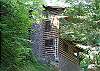 Front Side of the cabin from the bottom of the driveway.