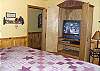 In the Master Bedroom there is a 27" TV with DVD player so you can catch up on the news at night or enjoy a movie.