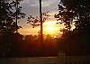 Just one of many beautiful sunsets from the front deck of the cabin