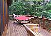 Relax and enjoy your favority book from the Hammock located on the front deck.