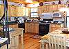 The fully furnished kitchen provides all you will need to prepare your families meals during your stay.