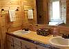 The Vanity in the Master Bath provides 2 sinks for your personal space.