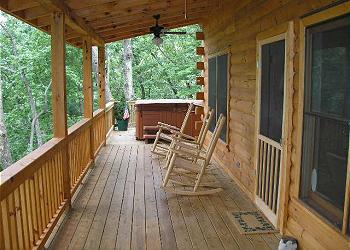 Cherry Log Cabin / Bungalow rental - Exterior Photo - FRONT PORCH