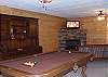 Log Gas Burning Fireplace with HDTV, Futon for Extra sleeping and Pool Table with access to the Hot Tub Patio.