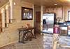 Foyer and entrance area of the cabin