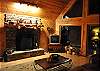 Enjoy a cozy night around the beautiful woodburning fireplace.