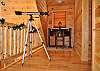 The Loft Area houses the desk for the internet and the tele scope