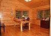 The large open loft provides room for the family that still has to stay in touch.  Bring your Lap Top and use the wireless internet and enjoy the long range mountain view all at the same time during your time at the cabin.