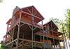 Front View of the decks you can enjoy during your stay at Bear Mountain Lodge
