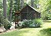 The Gazebo is located right on the river and it houses a picnic table for your picnic time.