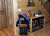 "Jonesy Bear" Welcomes you to the cabin when you arrive.  Leave him a note in the guest book on the table about your stay.