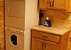 The laundry room provides a stack washer/dryer for your use during your stay.  Detergent is provided.