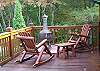 At this sitting area  located just off the Master Bedroom you can enjoy a sky full of stars while relaxing around the fire in the chimnea.
