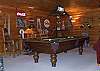 You and your family can enjoy some great competition on the regulation size pool table located in the family room.
