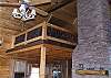 The Loft Area is surrounded by a Mountain Laurel Designed Hand Rail.