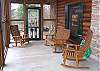There is plenty of seatin provided on the covered patio area which also houses the Hot Tub.