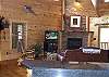 Enjoy time with your family even while you prepare your family meals  The Kitchen view to the living room.