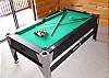 Enjoy hours of fun with your family on the Pool Table which converst to a Air Hockey or a Ping Pong Table for your family to enjoy.