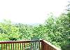 Mountain Views are available from every deck of the cabin.  You can enjoy the view from the dining area the Master Bedroom and the Hot Tub Deck also.