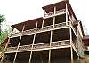 View of the many decks of Bear Ridge.  Enjoy the gorgeous moutain view from all the decks and the pavillion.