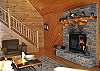 Stairway leads up to the Master Bedroom