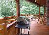 Enjoy grilling your favorite meal on the gas grill located on the top covered deck.