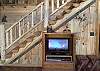 The Living Room  offers a 27" TV for your viewing.