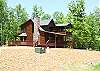 View from the Driveway Entrance of the cabin.
