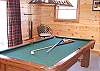 Enjoy a Game of Pool.  Regulation Size Pool Table is provided for your evening entertainment.  There is also a Fooseball table for your family to enjoy.