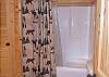 Tub Shower located in the Master Bath.