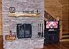 Wood Burning Fireplace and HDTV for your warmth and entertainment.