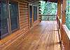 COVERED FRONT PORCH GIVES YOU A CLOSE VIEW OF THE BEAUTIFUL MOUNTAINS