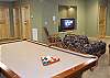 Pool Table in the Family Room