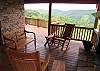 Enjoy relaxing by the fire and with the view of the mountains in front of you.