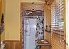 The Master had it's own private bath with shower accented with rockwork.