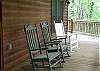 Enjoy a creekside view from the front porch. Kick back in the rocking chairs and enjoy the sounds of the creek or just a nice quiet view of wooded scenery everywhere.