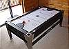 The gaming table provides 3 different games for your famiy to enjoy.