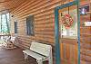 This cabin will give you the most inviting feeling as soon as you step on the front porch.