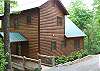 Driveway Entrance of A Second Wind has easy access there are no steps to climb to get to the main entrance door of the cabin.
