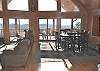 The Great Room offer a beautiful Dining Area also for your family to enjoy their meals and a beautiful view.  The table provides seating for up to 8 guests