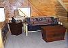 Futon in the Loft provides extra sleeping area or just a quiet area for relaxing away from the crowd.