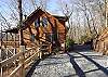 Driveway Entrance to the cabin has been improved with addition parking area behind the cabin.