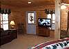 The living room also offers a 42" Flatscreen TV with service of Dish Network.