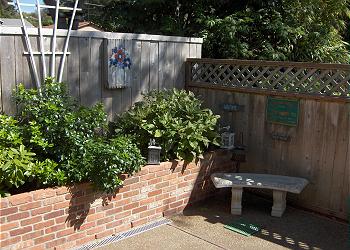 Very private backyard