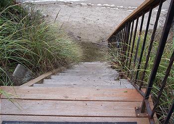 Stairs to beach...
