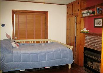 Guest Room With Gas Fireplace
