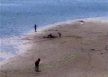 Explore the beach below.