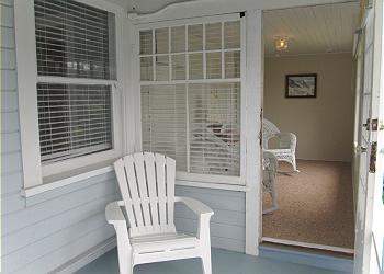 Hydrangea House Main Home Front Porch & Sun Room
