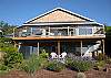 Sunning oceanviews from this Oceanside, Oregon home.