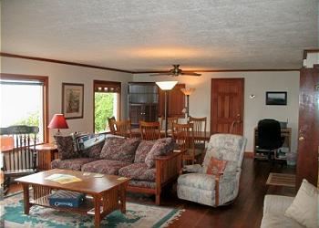 Main Level Living Room with Great Ocean Views!